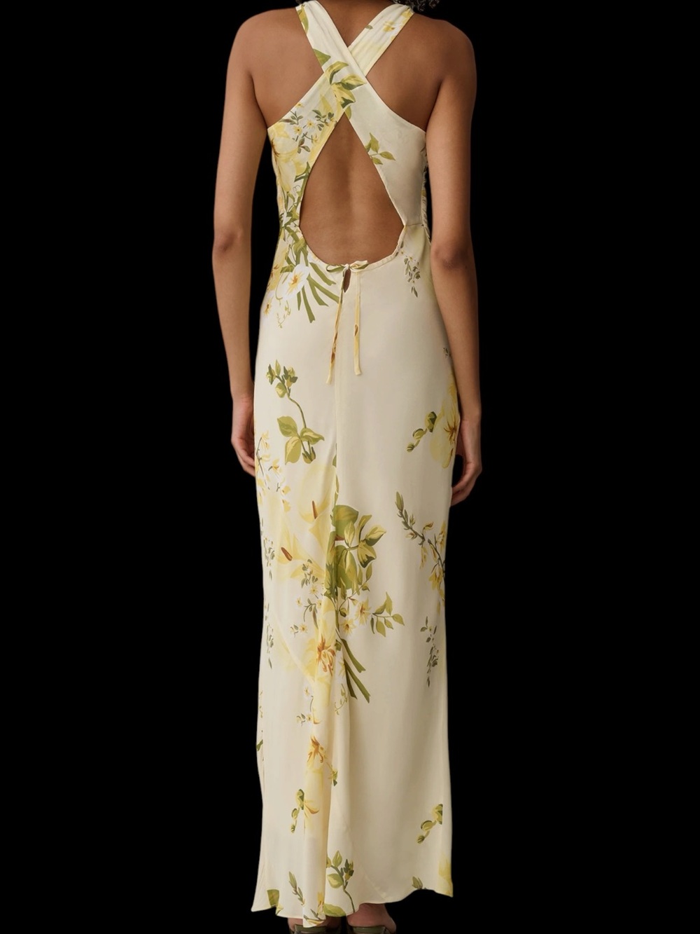 Few Moda o.p.t. Arabella Dress Sunpetal Garden Pale Yellow Green Floral NWT